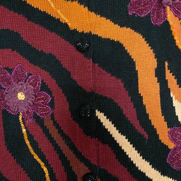 Storybook Knits Cardigan Sweater with Flowers, 2X,‎ Home Shopping Network - Picture 5 of 13
